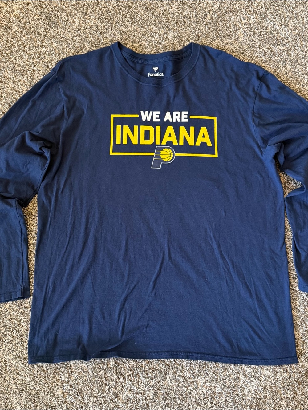 Fanatics Indiana Pacers We Are Indiana Long Sleeve T-Shirt Men’s XL Blue NBA